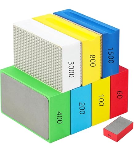 4Pcs Diamond Hand Polishing Pads For Concrete, Glass, Stone, Granite, Marble, 60#, 100#, 200#, 400 - View #5