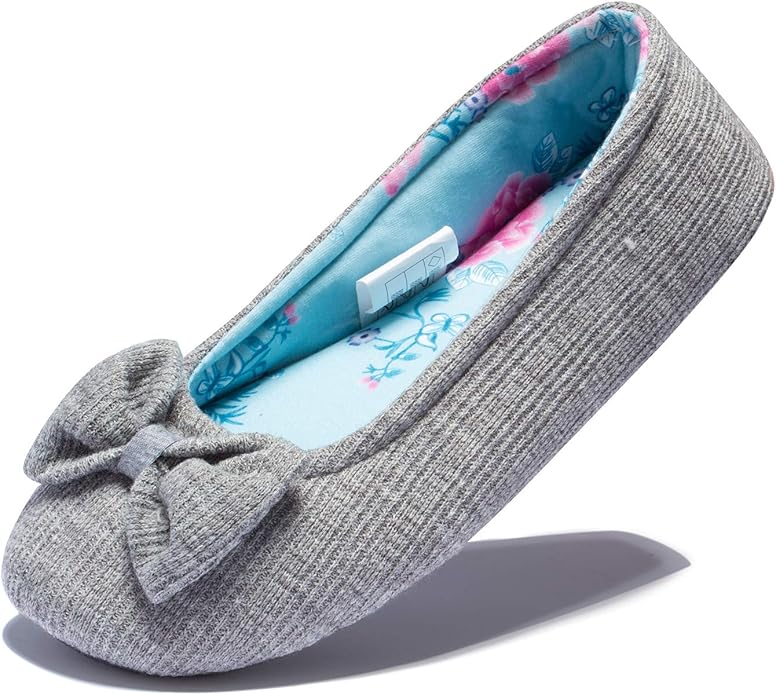good motion Women’s Ballerina House Slippers,Lightweight Cute Bow