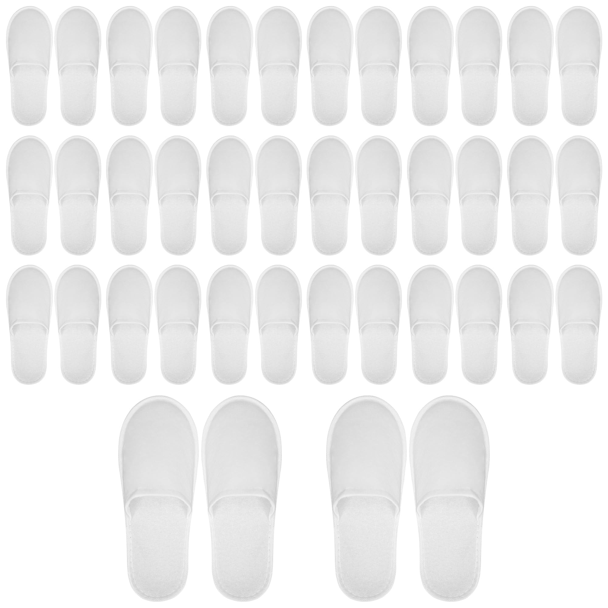 jxgzyy 20 Pairs Disposable Slippers Non-slip Spa Slippers Closed Toe Hotel Guest Spa Slippers For Men Women Travel Hotel Home Wedding Party Use