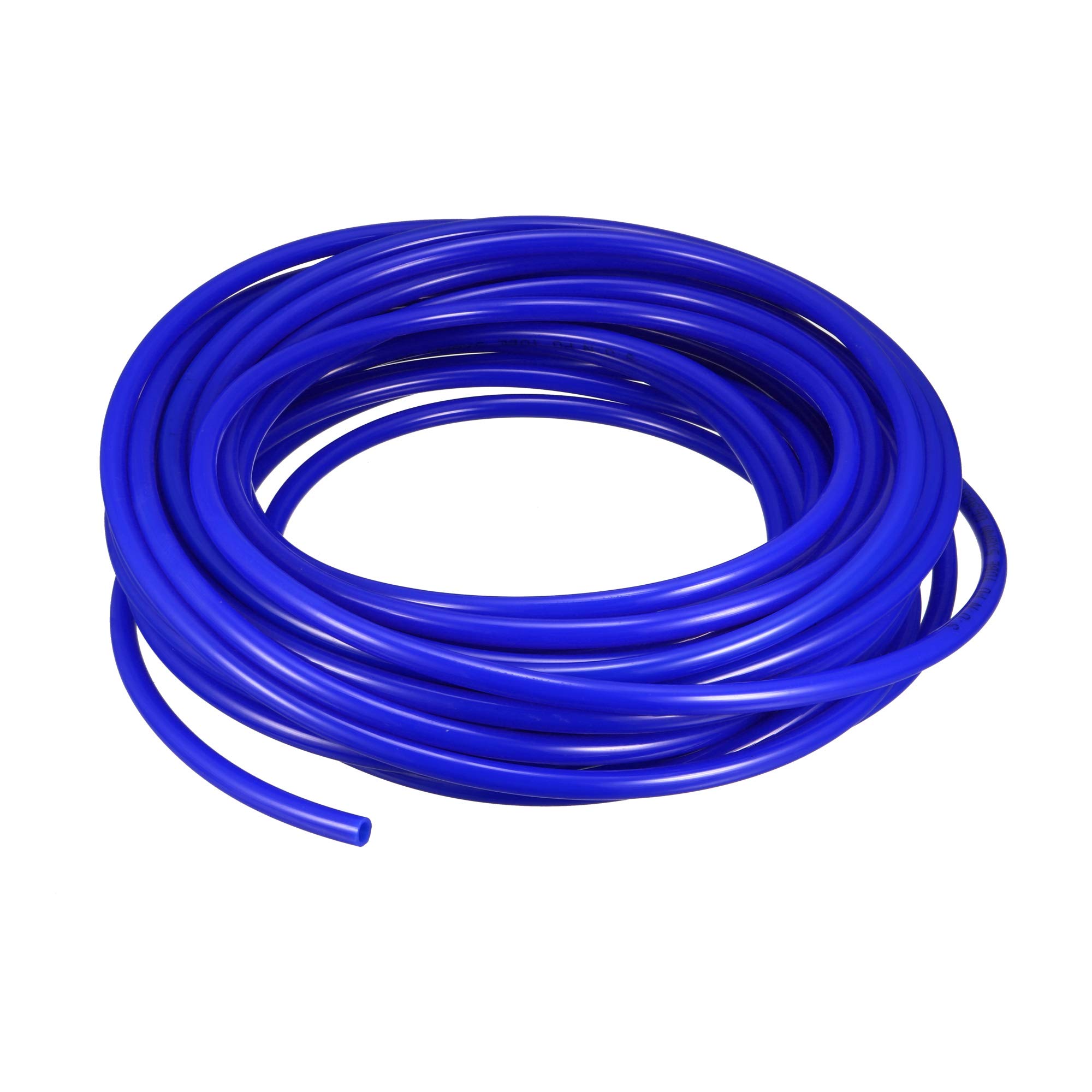sourcing map Pneumatic Air Tubing, 8mm OD x 5mm ID 15m(49.2ft) PU Polyurethane Air Compressor Tubing Hose Pipe Blue