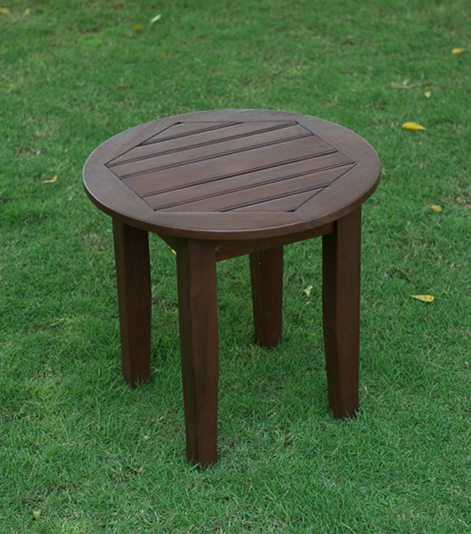 Best outdoor side table open back