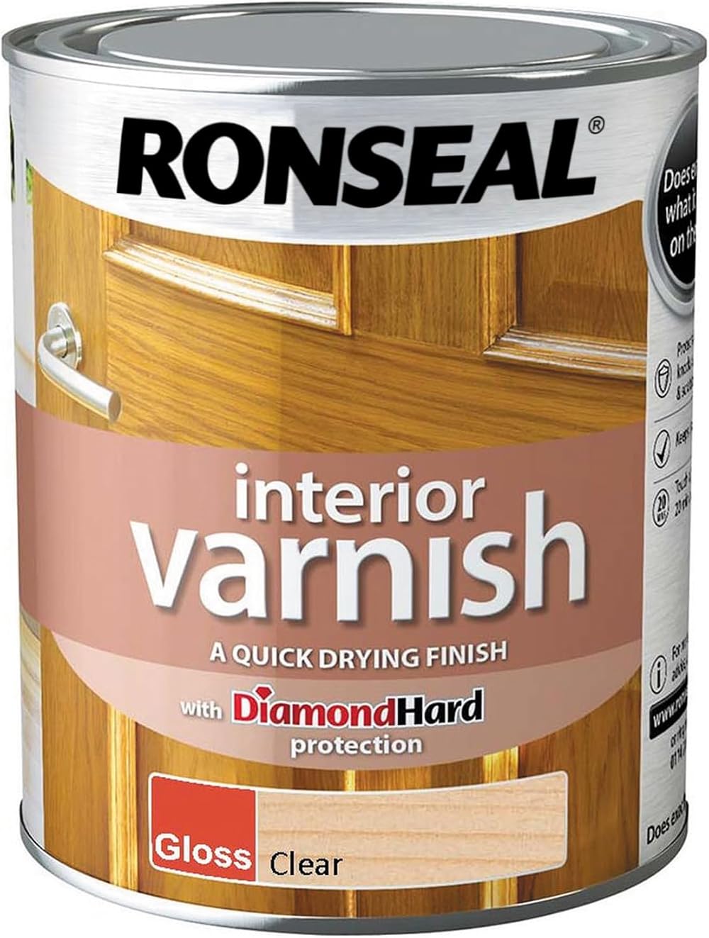 Ronseal Interior Varnish Clear Gloss 750ml