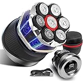ordele Electric Shavers for Men,7D Bald Shaver,Magnetic Heads,IPX6（Black） | 7D Bald Shaver, Magnetic Heads, IPX6