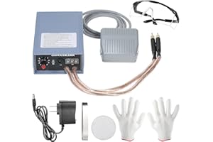 Battery Spot Welder, 5000W Portable Spot Welding Machine with 0-800A Adjustable Current, for 18650 Battery & Nickel Strips (0