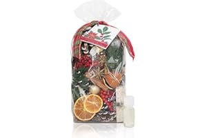 ANDALUCA Holiday Memories Potpourri | Made in California | Large 20 oz Bag + Fragrance Vial | Scents of Orange Zest, Sparkling Cassis and Clove