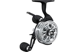 Piscifun ICX Carbon Ice Fishing Reel, Structure Upgrade Magnetic Drop System Inline Ice Fishing Reel, Free-Spool Bidirectional Lever, 3.2:1 High Speed, 8+1 Shielded BB, CNC-Machined Ice Reel