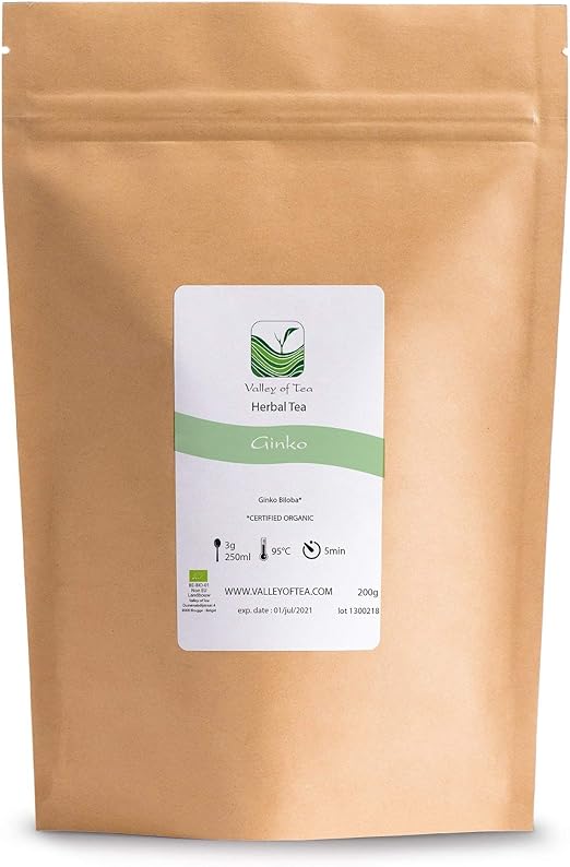 Ginkgo Biloba Bio Gedroogd Blad Gingko Of Ginko Kruidenthee 100g Amazon Nl