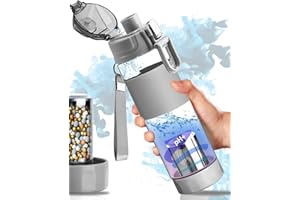 Filterelated Alkaline Water Bottle 22oz Minerals Filtered Water Bottle Reduce ORP Ph Water Filter Bottle Alkaline 9.5, Portable Alkaline Water Filter Bottle for Sports,Camping