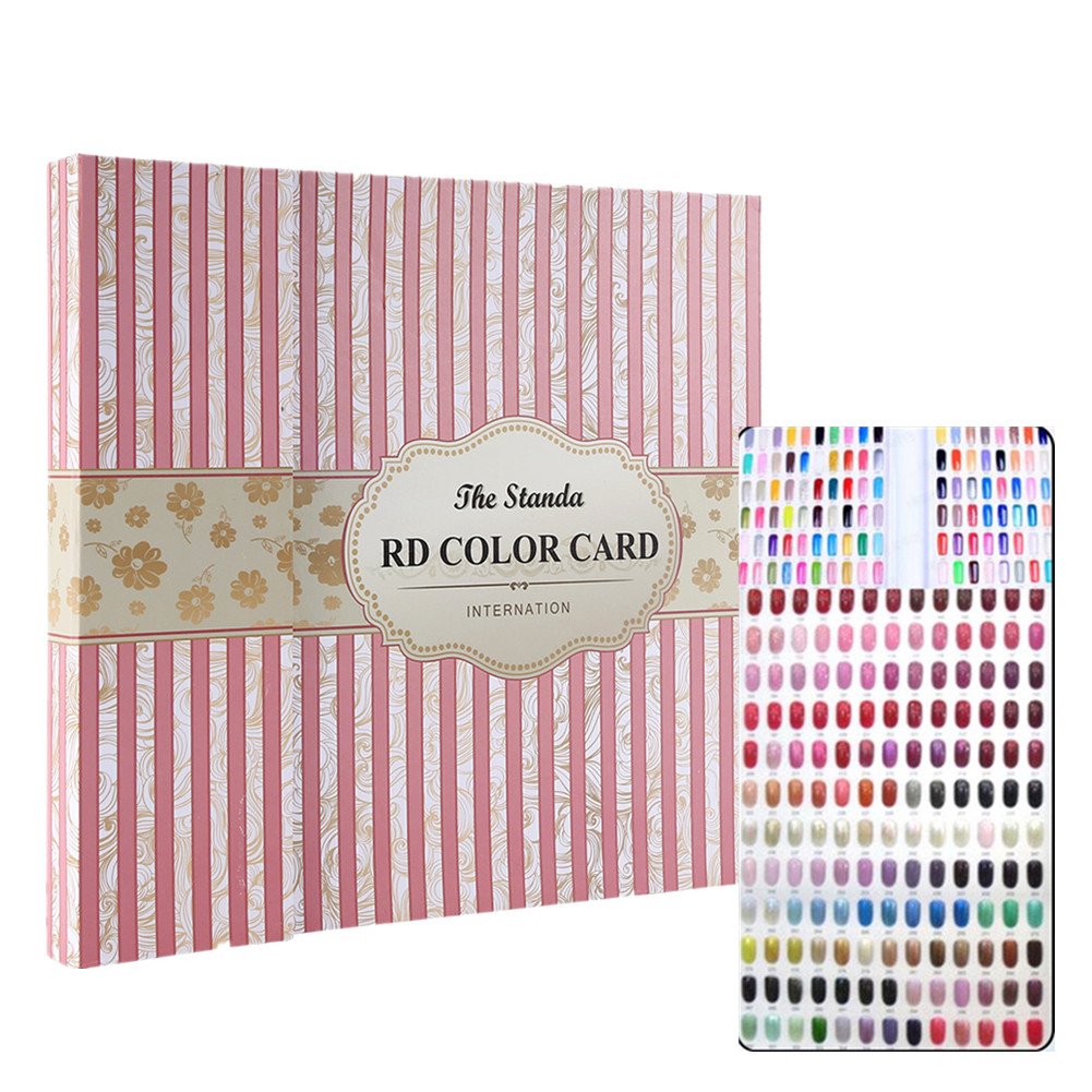 July Summer Gifts Nail Color Display Chart Book Nail Polish Gel Color Display Card Nail Art Showing Board(#2) Nail Display Book