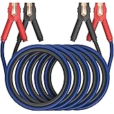 EXTRESPO Heavy Duty Jumper Cables, 0 Gauge 25 Feet 1000Amp Booster Cables, UL Listed Cables for 12V & 24V Cars, SUVs and Truc