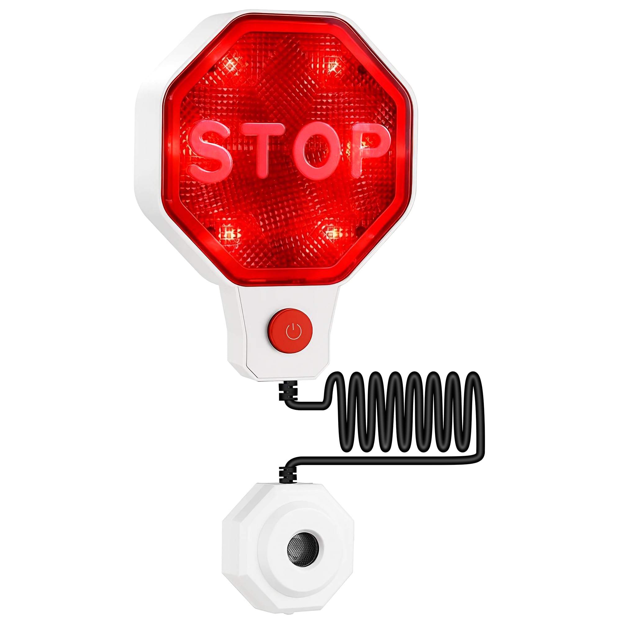 Photo 1 of 1 Pack Adjustable Garage Parking Sensor Aid with with Red/Yellow/Green LED Display, Garage Parking Aid Set Stop Distance 6"–6 ft, Battery (Not Included) or USB Powered, No-Drill Installation (White)