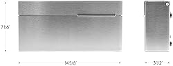Vsons Modern Design Mailbox, Stainless