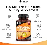 New Leaf Vitamin C Tablets 1000mg with Bioflavonoids & Rosehip - Vegan view 4