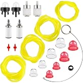 HPENP 4 Feet 4 Size Fuel Line Primer Bulb Fuel with AC04122 Fuel Line kit | for Zama Craftman Ryobi Homelite Husqvarna Poulan Carburetor Chainsaw Trimmer Blower Weed Eater 2 Cycle Small Engine