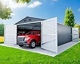 20x13 FT Outdoor Storage Shed, Huge Metal Garage