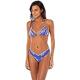Maaji Womens Coral Bliss Alana Reversible Sliding Triangle Bikini Top