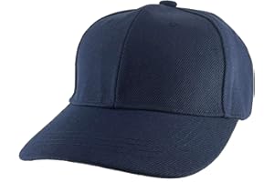 TOP HEADWEAR Blank Kids Youth Baseball Adjustable Hook and Loop Closure Hat