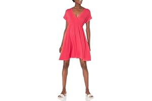 Amazon Essentials Women's Surplice Dress (Available in Plus Size)