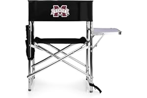 PICNIC TIME NCAA Cal Bears Sports Chair with Side Table - Beach Chair - Camp Chair for Adults
