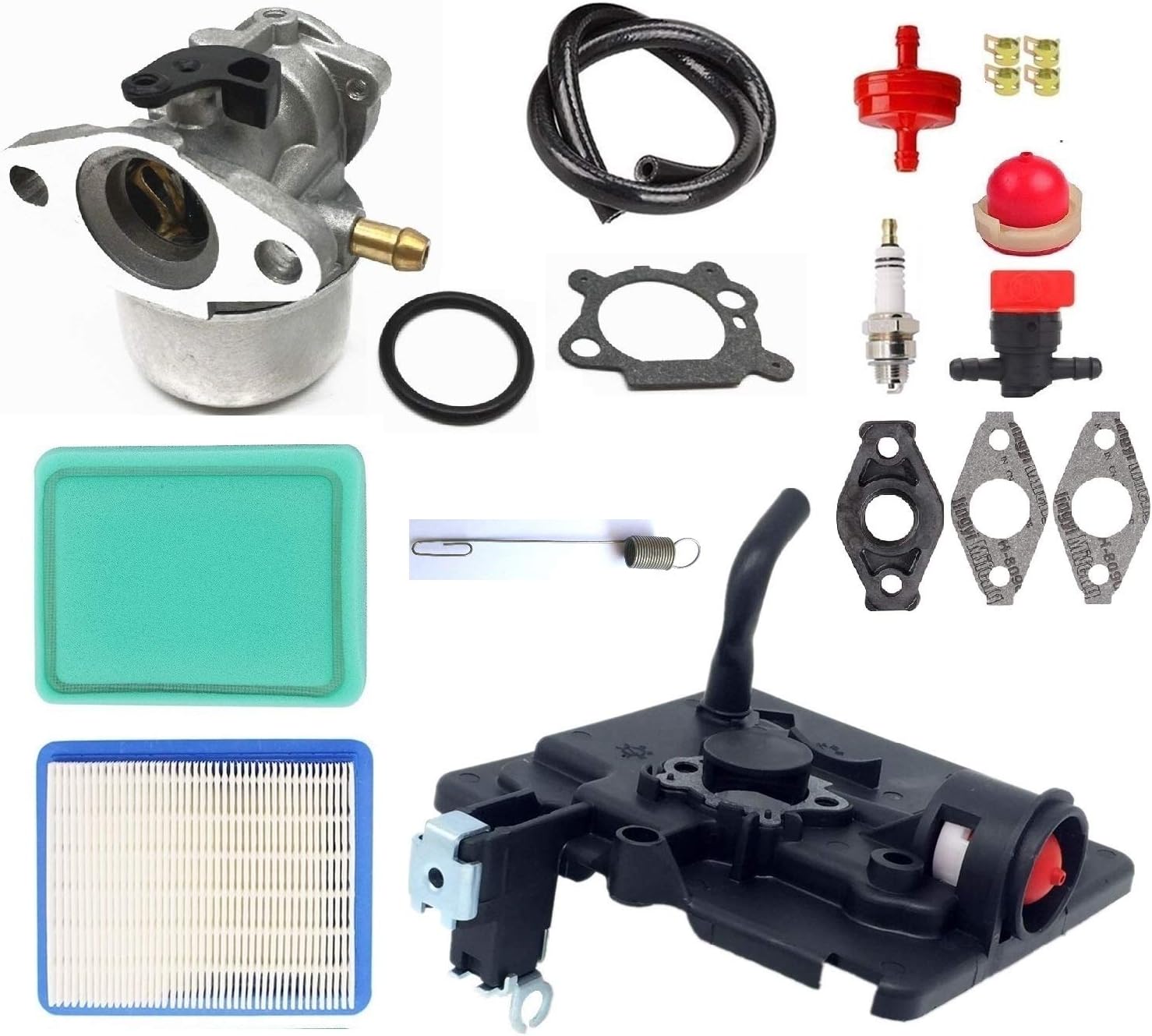 MDAIRC Carburetor for Briggs & Stratton 694202 693909 692648 499617 498170 497586 498254 497314 497347 497410 799872 790821 498255 498966 698444 14111 Carburetor and 795259 Air Cleaner Primer Base