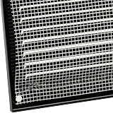 EUROPLAST 200x100mm Black Metal Air Vent Grille with Insect Mesh view 4