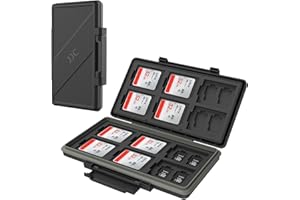 36 Slots Memory Card Case Holder Water-Resistant Keeper Wallet for 12 SD SDHC SDXC + 24 TF MSD MicroSD MicroSDHC MicroSDXC Me