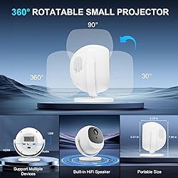 L-mix Mini 4k smart portable projector with