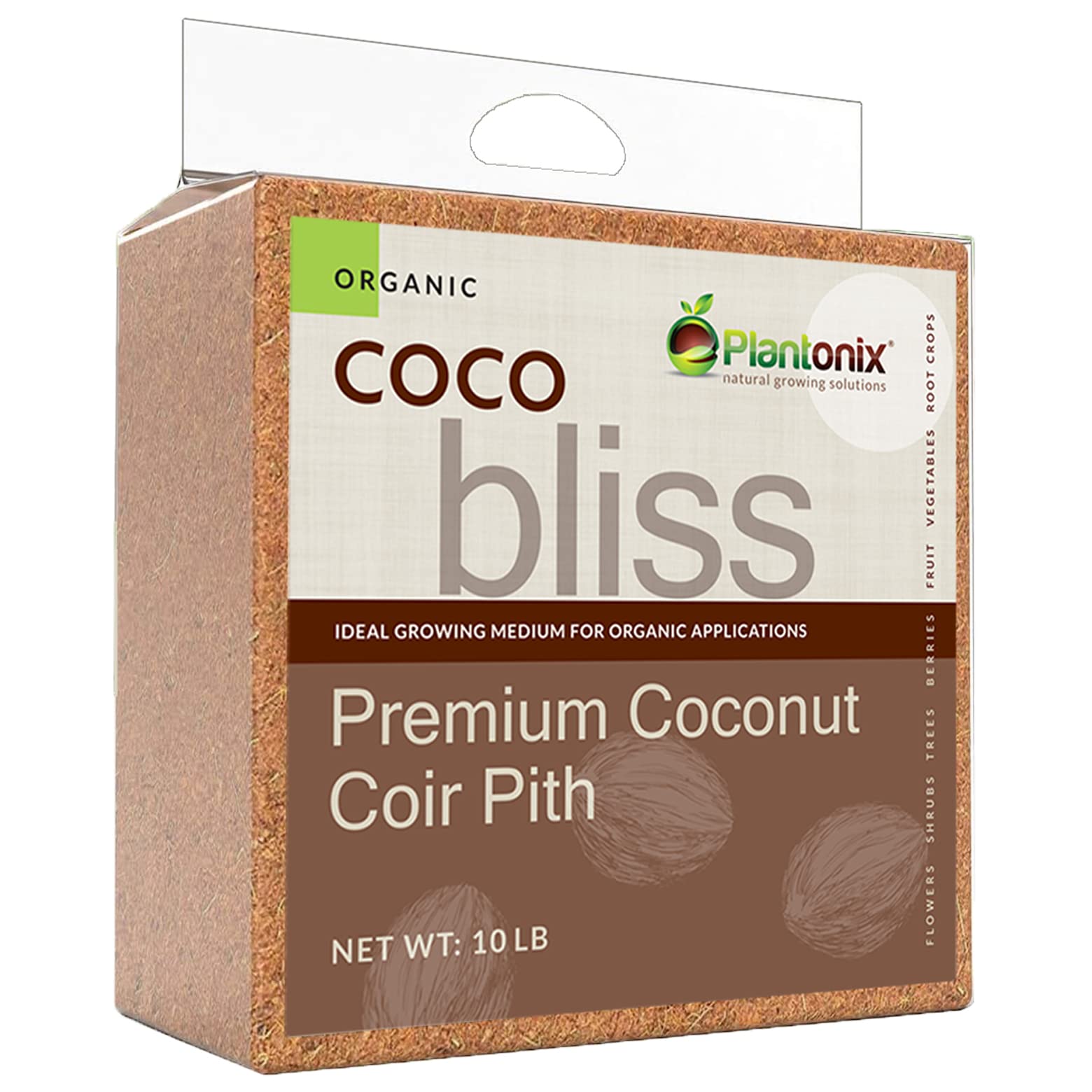 Photo 1 of *Missing Parts*
Coco Bliss (10lbs) - Organic Coco Coir for Plants - OMRI-Listed Coco Coir Brick for Garden Soil & Potting Mixes - Coconut Fiber Substrate Mixes with Potting Soil for Indoor Plants & Outdoor Plants