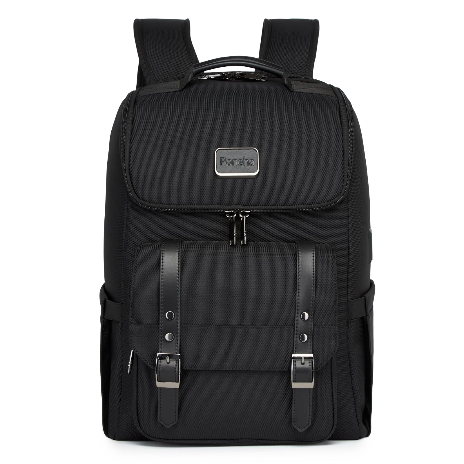 Photo 1 of Poneha Laptop Business backpack for men with USB charging port,TSA-Friendly Anti-Theft Laptop Bag (Fits 16” Laptop)