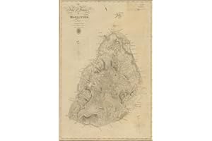 Mauritius Map Journal: Vintage 1813 Map of Mauritius Notebook (Blank Lined Journal, 6"x9" Lined Pages, 200 pages)