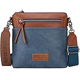 Montana West Crossbody Bag for Women Multi Pocket Cross Body Bag Purses with Guitar Strap