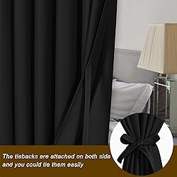 Hiasan Room Divider Blackout Curtains,Extra Wide