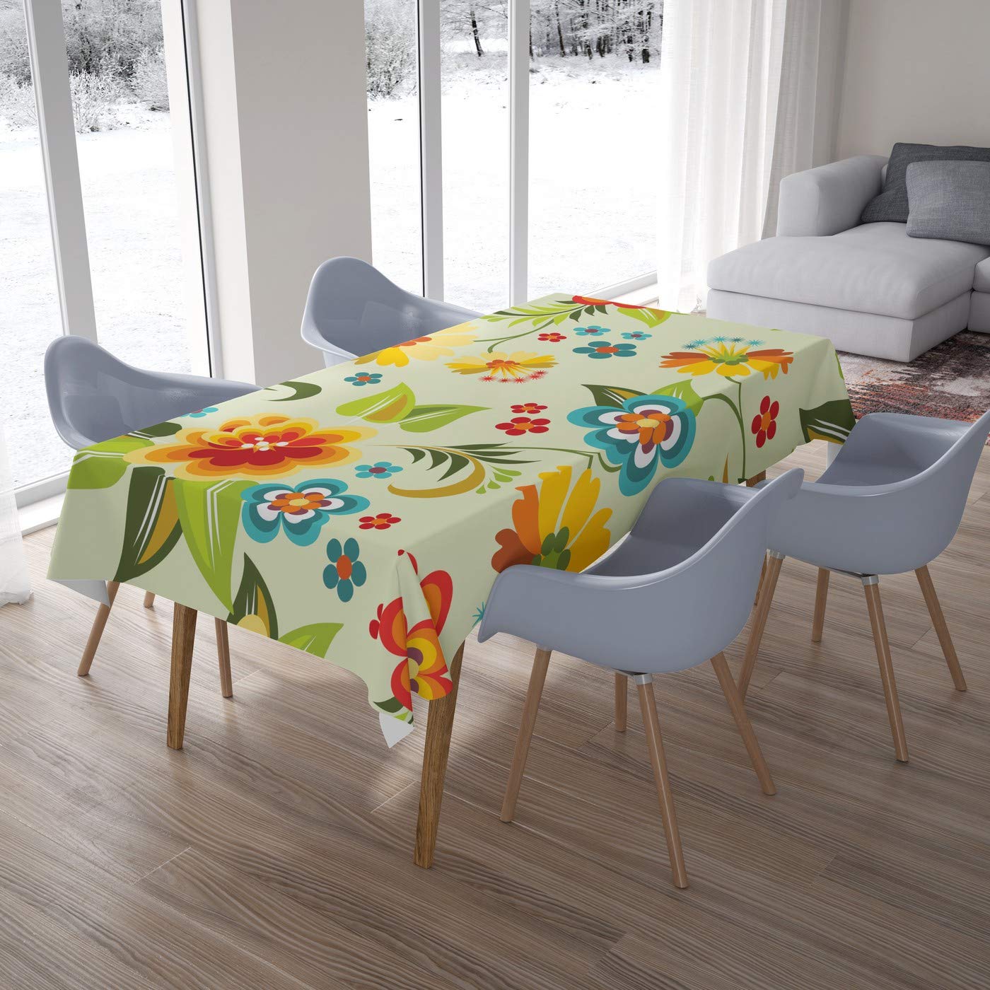 Bonamaison Kitchen Decoration, Tablecloth, 140cm x 200cm - Designed and Manufactured in Turkey