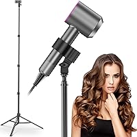 Hair Dryer Stand, 1.8M Height Adjustable Blow Dryer Holder, 【Light Weight】【Ultra Stable】Tripod Stand, Easy Installation, Univ