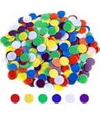 Fichas De Bingo De Plástico – 200 Piezas En 10 Colores – 2.5 Cm – Contadores De Colores Para Juegos De Mesa Y Aprendizaje Matemático