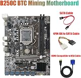 Tsadeer B250C Mining Motherboard 12 PCIE USB3.0 GPU Slot LGA1151 view 6