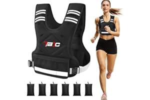 TB3C Adjustable Weighted Vest for Men and Women,04-10lb/11-20lb/20-32lb Vest with 6 Ironsand Weights for Strength Training,Bo