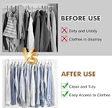 Hejo 30 Pack Plastic Clothes Covers 60x140cm Clear Garment Bags view 4