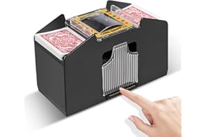 FEIERYA Battery Operated Card Shuffler 4 Deck Automatic,Playing Card Shuffler Machine for Home Card Game,Travel,Poker,Blackjack,Rummy