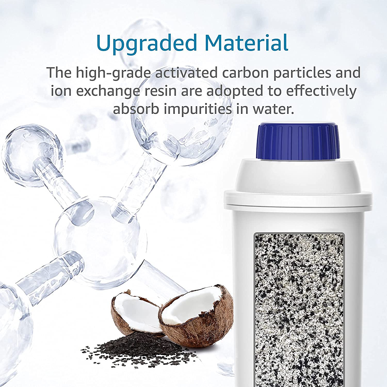 1 Wasserfilter für Kaffeemaschine DLSC002 für ECAM, ETAM, EC, BC Series 2