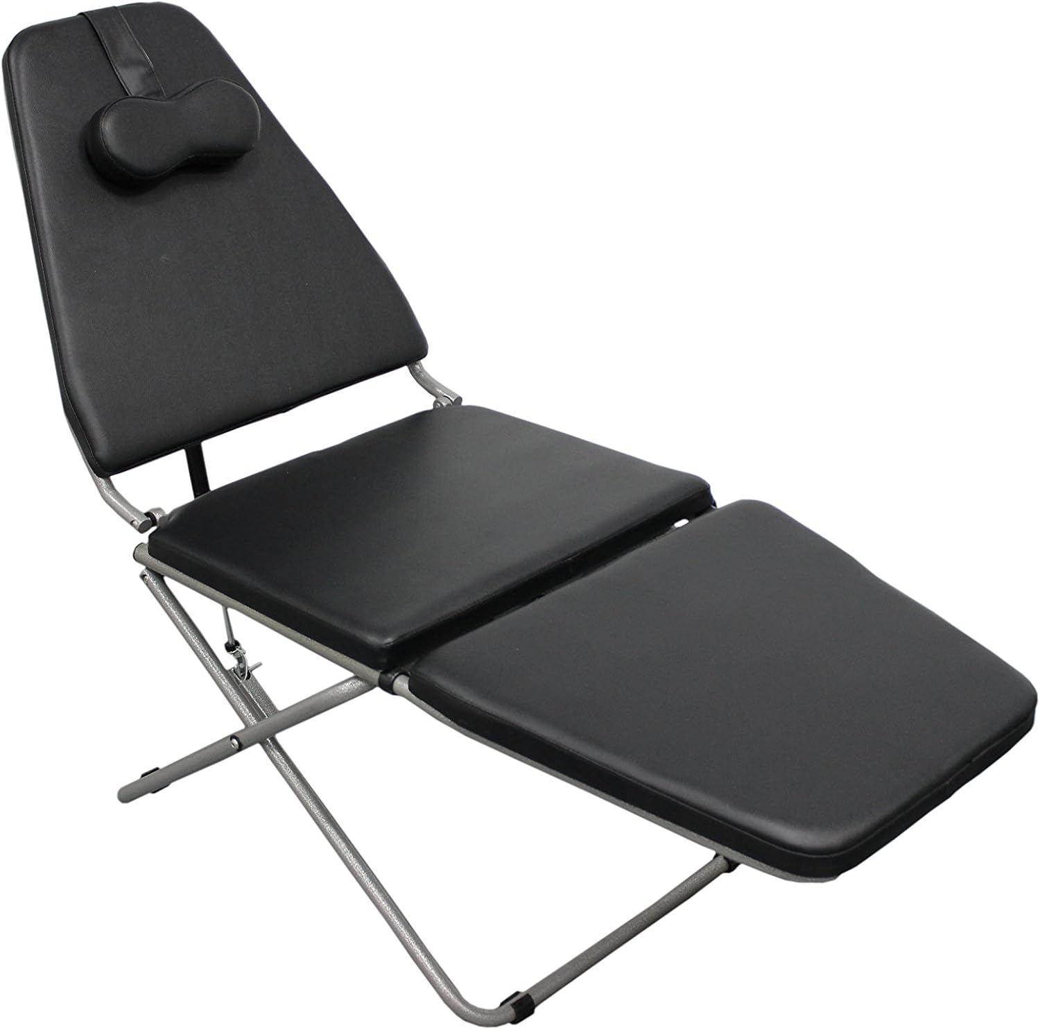 Silla dental portátil y plegable con lámpara LED de funcionamiento y