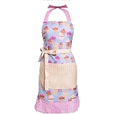 Alex Virtue Lovely Flower Pattern Retro Aprons With Large Pockets for Women Girls Cooking Kitchen Bakery Mother's Gift
