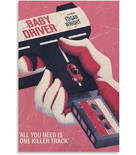 Amazon.com: Movie Baby Driver Classic Poster Canvas Poster Bedroom