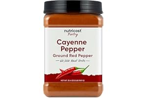 Nutricost Pantry Cayenne Pepper 60,000 Heat Units (2 Pounds) - Ground Red Pepper Powder, Vegan, Gluten-Free, GMO-Free