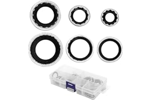 30pcs Car A/C Compressor Gaskets, 6 Sizes Automotive Air Conditioner O Rings Anti-Leak Car Air Conditioner Sealing Gaskets Co