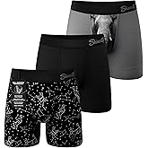 Shinesty Boxer Briefs for Men Pack of 3 - Hammock Support Pouch Underwear for Men with Fly