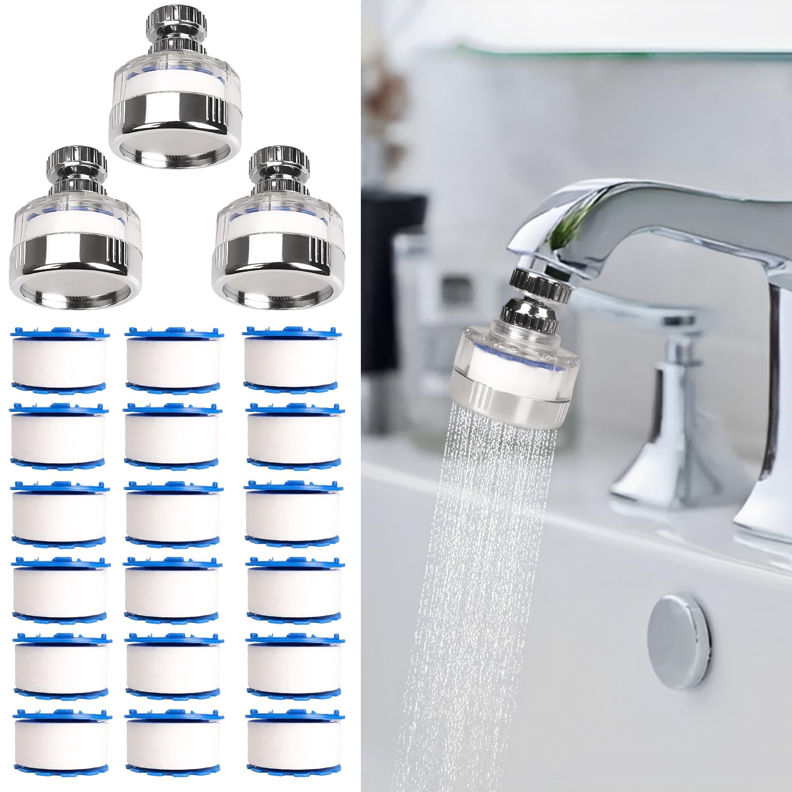 thumbnail image 2 of Diverter Valve,Water Purifier Switching Valve For Two Way Faucet Filter Diverter Valve 3/8in & 5/16in Out 2 of 9