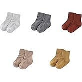 JELYLOVE Unisex Baby Boy Girl Socks 5 Pack Ankle Crew Socks Breathable Socks Newborn Accessories Set