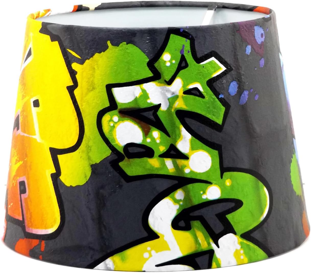 Graffiti Lampshade Ceiling Light Shade 10 Inch Boys Girls Teens Bedroom Lamp Shade Lamps Pendant Light Shade Grafitti Brick Wall Urban Themed Room Skate Park Skateboard Spray Paint Amazon Co Uk Lighting