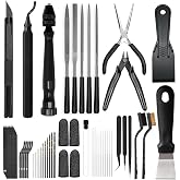 3D Printer Tools Kit, Quality 3D Printing Tool Kit for Model Finishing/Deburring/Drilling, 3D Printer Accessories for All FDM/SLA Printers Removing Support, Cutting Filament, Cleaning Nozzle